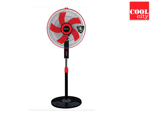 BLUEBERRY\'S PEDASTAL FAN TYPHOON 16 RED & BLACK